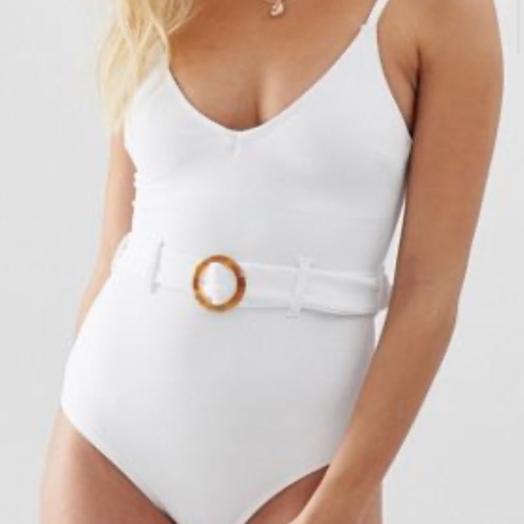 asos belted swimsuit